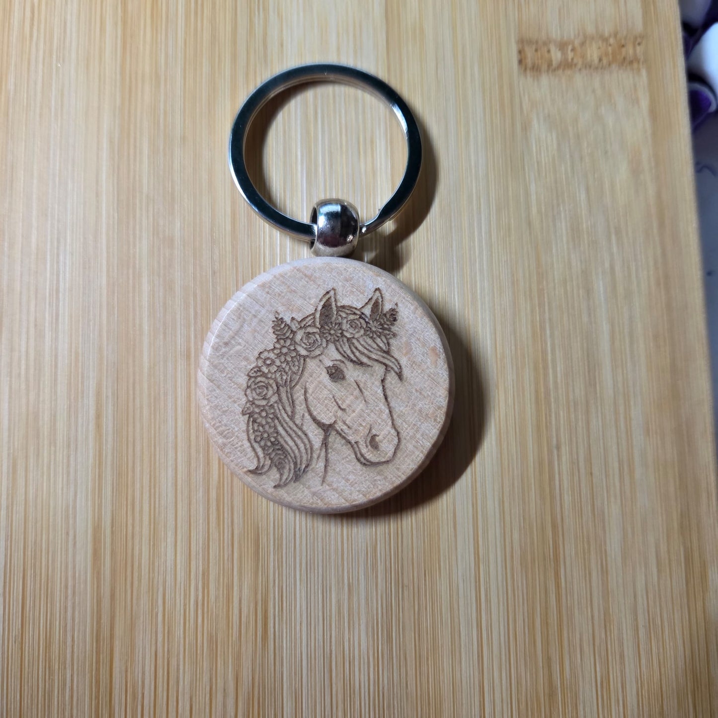 Houten sleutelhanger met dieren