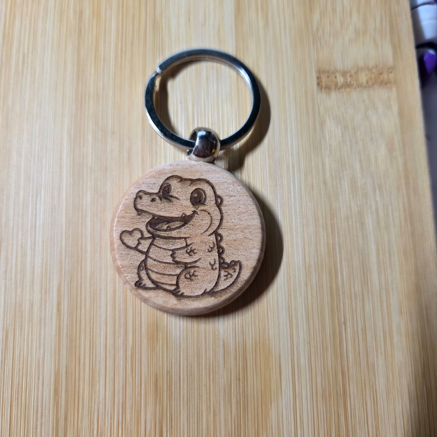 Houten sleutelhanger met dieren