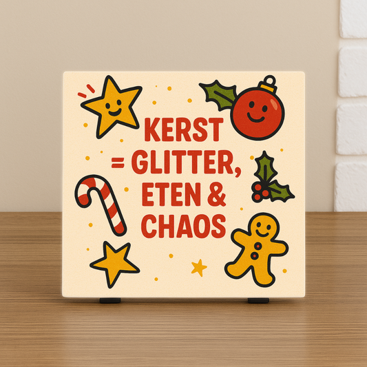 Wenstegeltje, Spreuktegel, bedrukt, cadeau, kantoor, thuis, zomaar, trendy, gepersonaliseerd, Decoratie