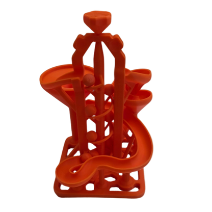 3D-geprinte Marble Run – Unieke Bewegende Knikkerbaan van Kunststof