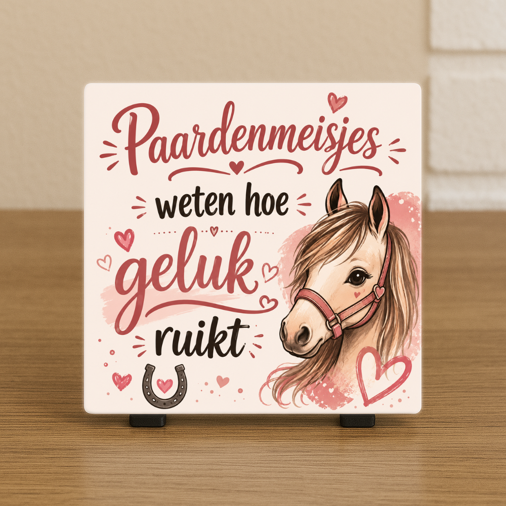 Spreuktegel: Paardenmeisjes weten hoe geluk ruikt