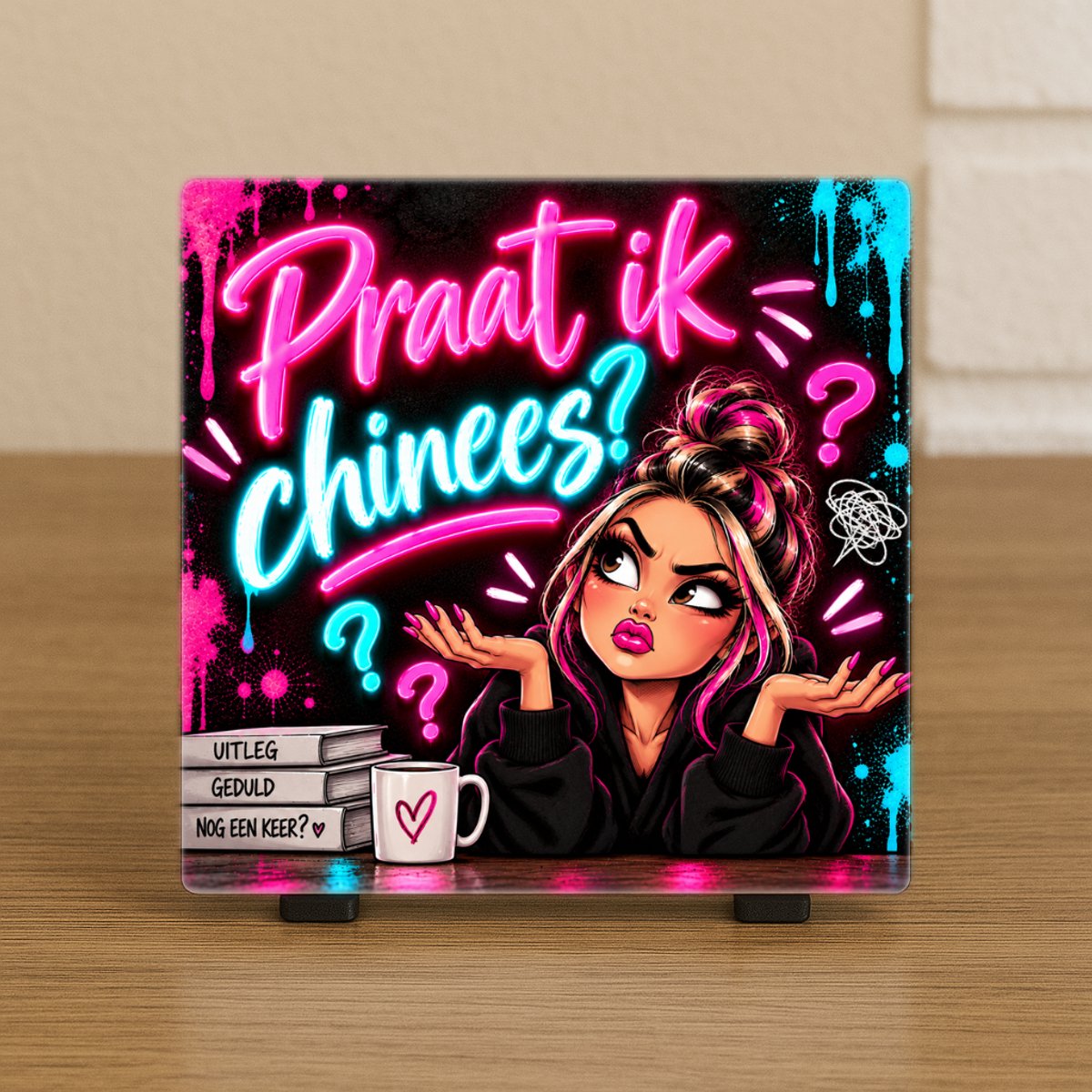 Spreuktegel: Praat ik chinees?