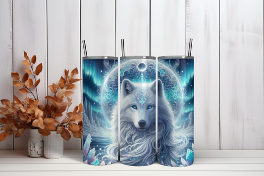 Tumbler witte wolf