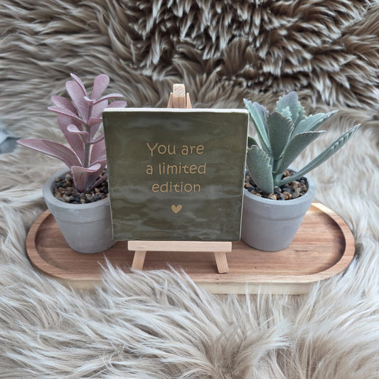 Robuust wenstegeltje: You are a limited edition